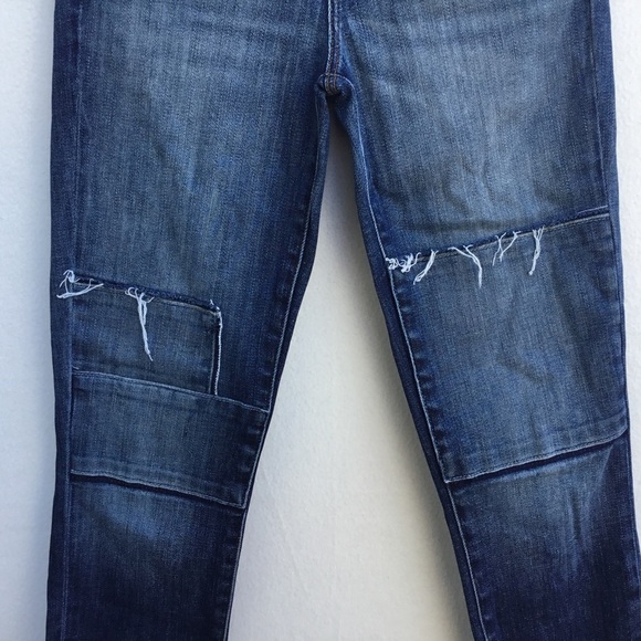 J Brand Capri mid rise jasper patched jeans. - Picture 4 of 7